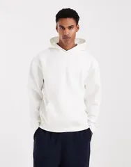 エイソス メンズ アウター パーカー・スウェット リラックスフィット ASOS DESIGN essentials relaxed fit hoodie Coconut milk オフホワイト