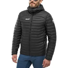 ミレー メンズ アウター ジャケット・ブルゾン フーデッドジャケット MILLET Evole Light 700 Hooded Jacket Mens Black Noir ブラックのサムネイル
