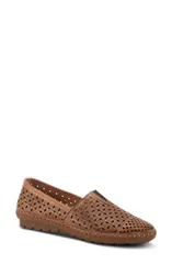 スプリングステップ レディース シューズ スリッポン・ローファー Spring Step Oralis Loafer Brown Leather ブラウン