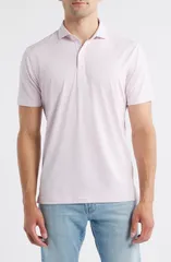 ジョニー オー メンズ トップス シャツ johnnieO Michael Striperformance Golf Polo White Azalea ホワイト