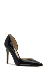 ナインウェスト レディース シューズ ヒール Nine West Folowe Half dOrsay Pump Black Patent ブラック