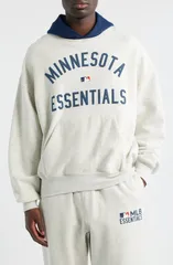 フィアオブゴッド メンズ アウター パーカー・スウェット リラックスフィット コットン Fear of God Essentials Twins Relaxed Fit Cotton Hoodie Light Heather Navy Blue ヘザー