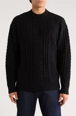 カーハート メンズ アウター パーカー・スウェット セーター コットン Carhartt Work In Progresshawn Cotton Blend Sweater Black ブラック