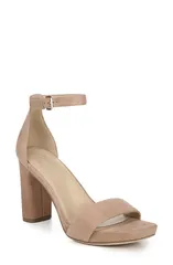 ナチュライザー レディース シューズ ヒール サンダル アンクル Naturalizer Joy Ankle Strap Sandal Gingersnap Suede