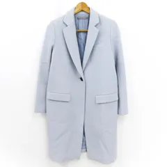 セオリーリュクス チェスターコート ウール100% ブランド アウター 日本製 レディース 38サイズ 水色 theory luxe 【中古】