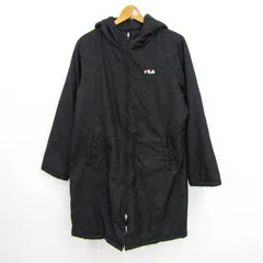 フィラ ブルゾン ジャケット ウインドブレーカー 中綿 スポーツウエア アウター 黒 レディース Lサイズ ブラック FILA 【中古】のサムネイル