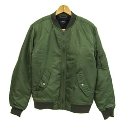 ビーノ ブルゾン ジャケット MA-1 中綿 アウター メンズ Lサイズ カーキ Beno 【中古】のサムネイル