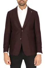 スコッチアンドソーダ メンズ アウター ジャケット・ブルゾン ウール コート Scotch Soda Solid Merlot Wool Sport Coat Wine ワインのサムネイル