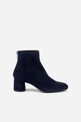 エージーエル レディース シューズ ブーツ・レインブーツ アンクル ヒール AGL Olga Wateresistant Velour Ankle Boot witheel Night
