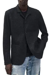 ラグアンドボーン メンズ アウター ジャケット・ブルゾン ウール コットン rag bone Prospect Cotton Wool Twill Jacket Dark Grey グレー