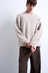 トップマン メンズ アウター パーカー・スウェット クルーネック セーター Topman Oversize Crewneck Sweater Stone ストーンのサムネイル