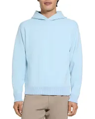 セオリー メンズ アウター パーカー・スウェット Theory Relaxed Hoodie Light Bilen Light Ocean Airのサムネイル