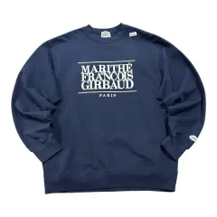 (即納) マリテフランソワジルボー ビックロゴ ネイビー スウェット