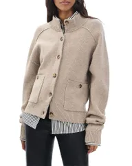 ラグアンドボーン レディース アウター カーディガン モックネック rag bone Bridget Mock Neck Cardigan Taupe トープのサムネイル