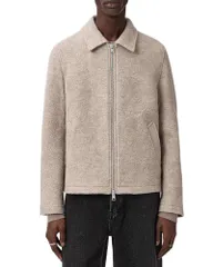 オールセインツ メンズ アウター ジャケット・ブルゾン クロップド ALLSAINTS Celeste Cropped Fit Jacket Nutmeg Brown ブラウンのサムネイル