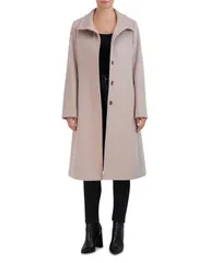 コールハーン レディース アウター コート Cole Haan Button Front Flared Coat Stone ストーン
