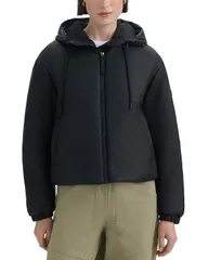 ハンター レディース アウター コート Hunter Leah Puffer Coat Black ブラックのサムネイル