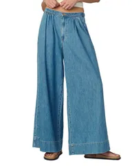 ジョーズジーンズ レディース ボトムス デニムパンツ ギャザー Joes Jeans The Ruched High Rise Palazzo Jeans in Curious
