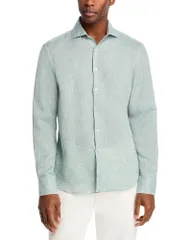カナーリ メンズ トップス シャツ リネン Canalinen Sport Shirt Green グリーンのサムネイル