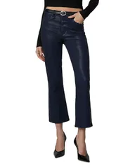ジョーズジーンズ レディース ボトムス デニムパンツ ブーツカット コート クロップド ブーツ Joes Jeans The Callie Coated High Rise Cropped Bootcut Jeans Navy ネイビー