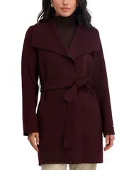 タハリ レディース アウター コート Tahari Ella Coat Cherry