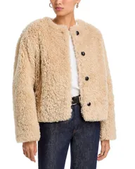 ラグアンドボーン レディース アウター コート rag bone Sabrina Faux Fur Coat Ivory アイボリーのサムネイル