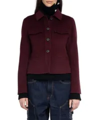 ザディグ エ ヴォルテール レディース アウター ジャケット・ブルゾン Zadig Voltaire Liam Lainage Jacket Burgundy バーガンディのサムネイル