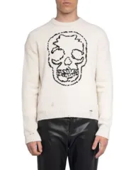 ザディグ エ ヴォルテール メンズ アウター ニット・セーター ウール Zadig Voltaire Marko We Skull Wool Sweater Ecru エクリュのサムネイル