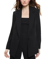 アリスアンドオリビア レディース アウター ジャケット・ブルゾン ブレザー Alice and Olivia Denny Notch Collar Boyfriend Blazer Black ブラッのサムネイル