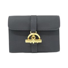 グレナン コンパクト ノワール ブラック シルバー金具 財布 黒 