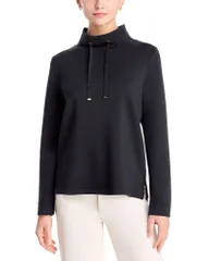 トッミーバハマ レディース アウター ニット・セーター スタンドネック Tommy Bahama Palm Voyage Funnel Neck Sweater Black ブラックのサムネイル