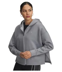 アンダーアーマー レディース アウター パーカー・スウェット フリース Under Armour Fleece Full Zip Mod Gray Full HeatherMod Gray グレー
