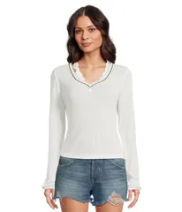 フリーピープル レディース トップス シャツ Free People Only You Long Sleeve Clean Ivory アイボリー