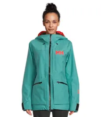 ヘリーハンセン レディース アウター コート ジャケット Helly Hansen Powderqueen 30 Jacket Green グリーンのサムネイル