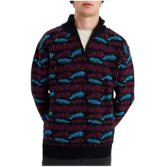 ティーシーエスエス メンズ アウター パーカー・スウェット ニット The Critical Slide Society Boneyard 14 Zip Knit Mens Black ブラックのサムネイル