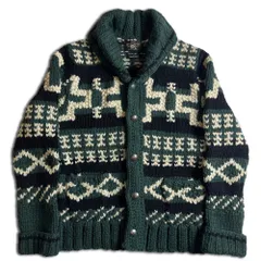 RRL ネイティブパターン ショールカラーカーディガン XS グリーン コンチョボタン ダブルアールエル 2000000024165
