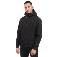 シーピーカンパニー メンズ アウター ジャケット・ブルゾン CP Company ShellR Goggle Jacket Black ブラック