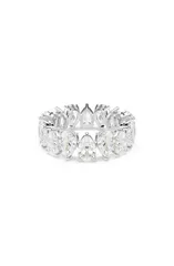 スワロフスキー レディース アクセサリー 指輪 Swarovski Matrix Pear Cut Crystal Eternity Ring White ホワイト