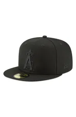 ニューエラ レディース アクセサリー 帽子 ロゴ Mens New Era Black Los Angeles Angels Primary Logo Basic 59FIFTY Fitted Hat Black ブラック