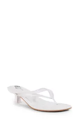 BC フットウェア レディース シューズ ヒール サンダル BC Footwear Starburst Kitten Heel Sandal White Clear ホワイト