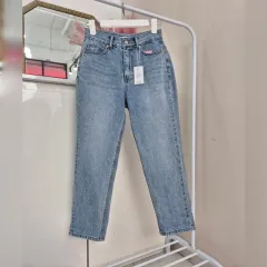 レディース セミ バギー インディゴ デニム パンツ S Mㅡ送料無料