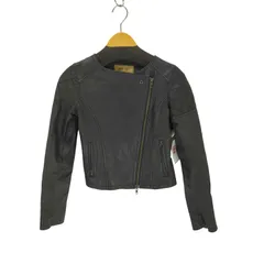 ロイヤルパーティー ROYAL PARTY PIG LEATHER ピッグレザー ダブルライダースジャケット レディース  38のサムネイル