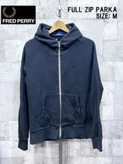 フレッドペリー フルジップ スウェット パーカー M ブラック FRED PERRY F1523