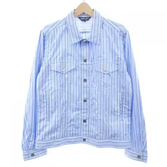 コム・デ・ギャルソン オム プリュス ピンストライプ デニムトラッカージャケット