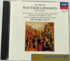 巴赫：馬太受難曲 布洛赫維茲(漢斯-彼得),芝加哥交響合唱團,卡納瓦(琪莉-泰)[CD](二手)