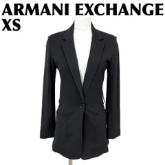 ARMANI EXCHANGE テーラードロングジャケット XS ブラック無地のサムネイル