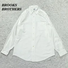 BROOKS BROTHERS 長袖シャツ 15-2/3 ホワイト 無地