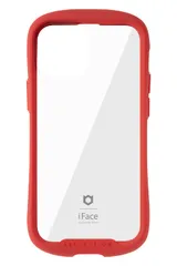 Hamee(ハミィ) iFace Reflection iPhone 13 mini ケース クリア 強化ガラス (レッド)【アイフェイス アイフォン 13mini カバー 透明 耐衝撃 米国MIL規格取得 ストラップホール付き】 