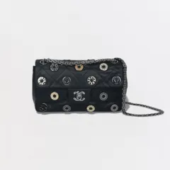シャネル CHANEL マトラッセ バッグ ショルダーバッグ カーフスキン ブラック black 黒 シルバー金具 チェーンショルダーバッグ ココマーク ターンロック シングルフラップ