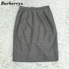 Burberry ひざ丈スカート 9 グレー ブラック